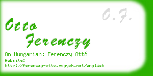 otto ferenczy business card
